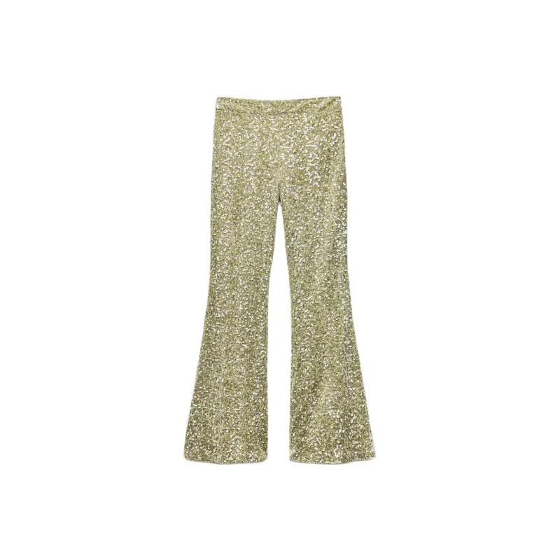 ZARA Casual Pants Women's Green-0