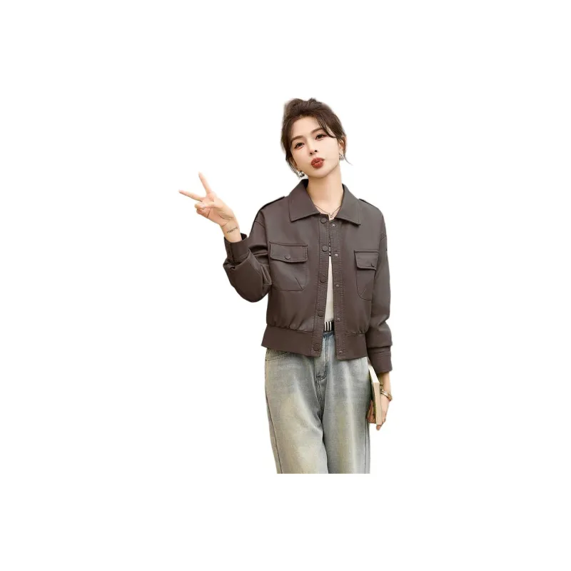 Yi Mengyuan Leather Jacket Women's-2