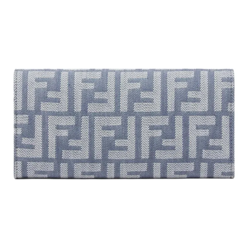 FENDI Baguette Denim Shoulder Bag Women's Blue-2