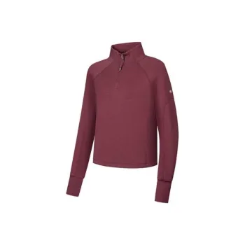QIAODAN Sports Life Collection Sweatshirt Women's Dark Sunset Red
