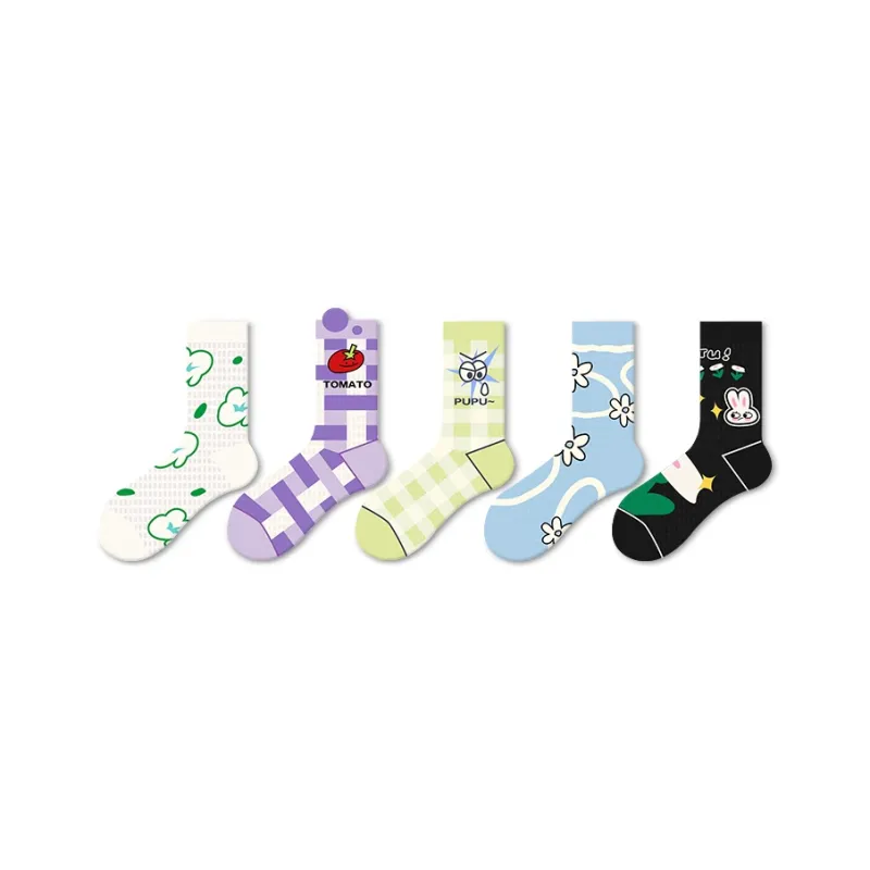 JKN Mid Calf Socks Women's 5 Pack-15