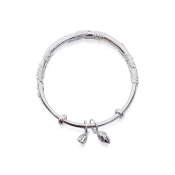 HAOYINFANG 999 Fine Silver Sterling Silver Bracelets Women's