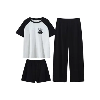 HUADAOJI Pajama Set Women's Black