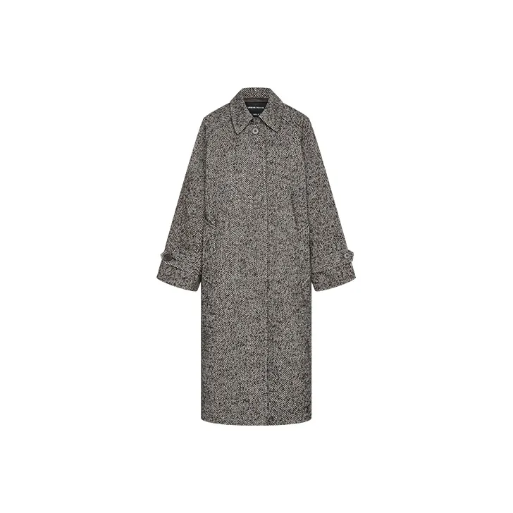 URBAN REVIVO Coats Women's Dark Brown-0
