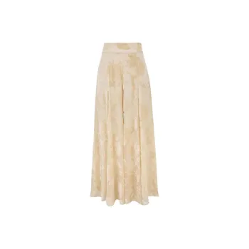 Zimmermann Burnout Wide Leg Trousers