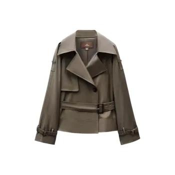 INSUN Trench Coat Women's Olive Green