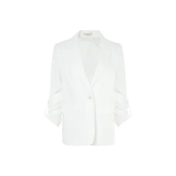 BESIONIA SS25 Business Suits Coats Women's White