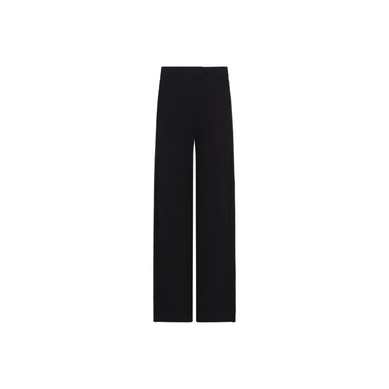 EMPORIO ARMANI Interlock Jersey Trousers With Bands And Micro Studs-0