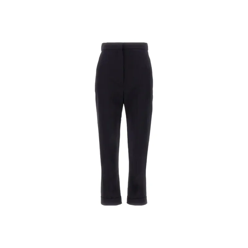 Alexander McQueen High Waist Cropped Trousers-0