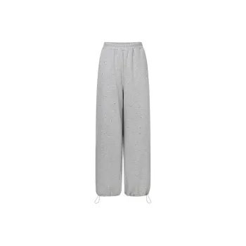 JAC FLEURANT Casual Pants Women's Light Gray