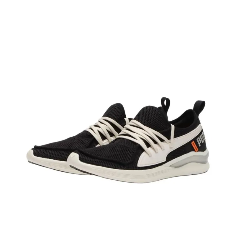 PUMA Lqd Flash Anti Slip Wear Resistant Low Top Running Shoes Unisex Black Beige-2
