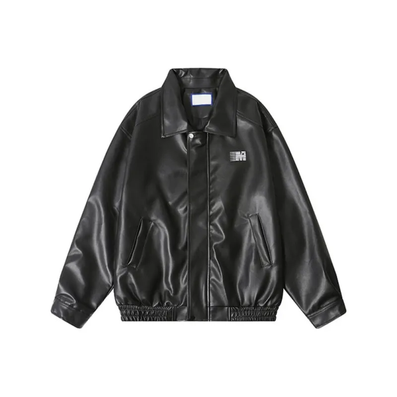 DanerWang Leather Jacket Unisex-0