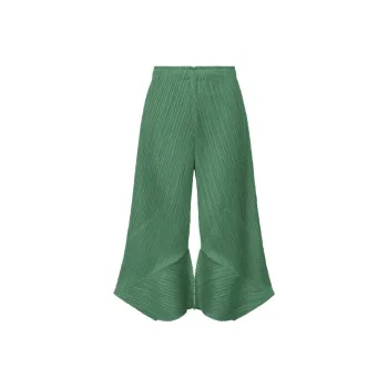 PLEATS PLEASE ISSEY MIYAKE SS24 Casual Pants Women's Green Pepper