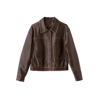 Yi Mengyuan Leather Jacket Women's