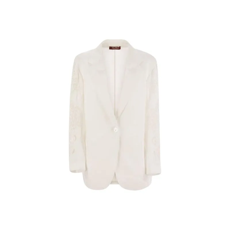 MaxMara Angizia Embroidered sleeve Blazer-0