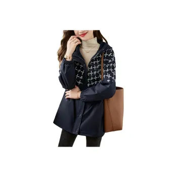 XWI Trench Coat Women's Navy Blue
