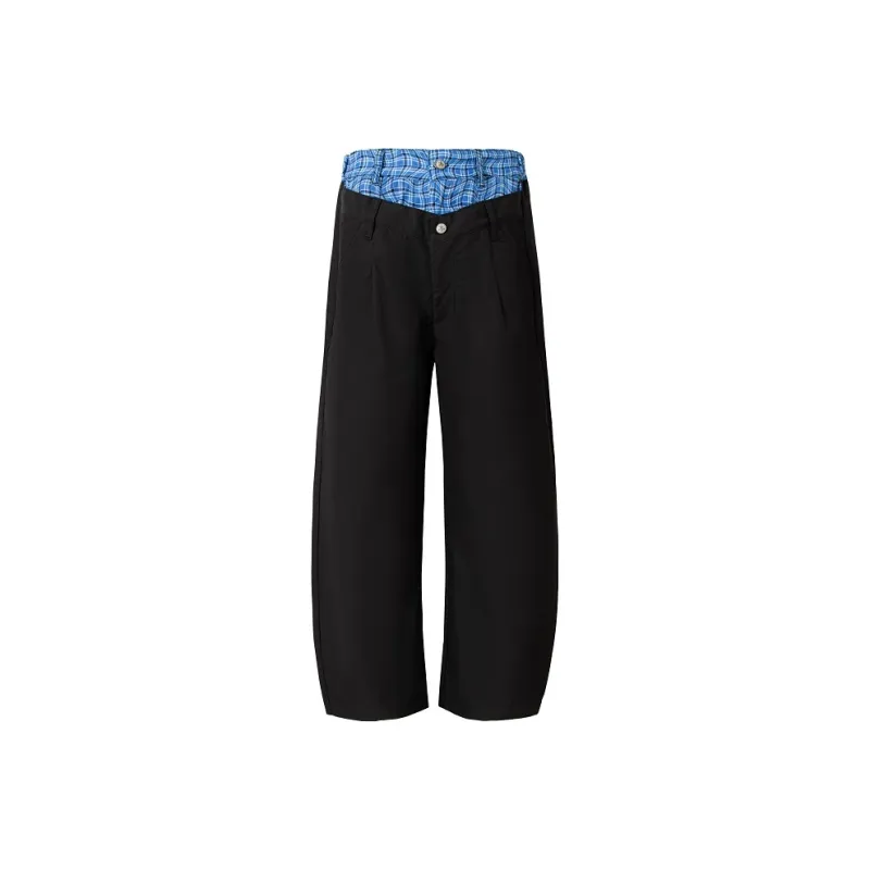 YADcrew Casual Pants Unisex Black-0