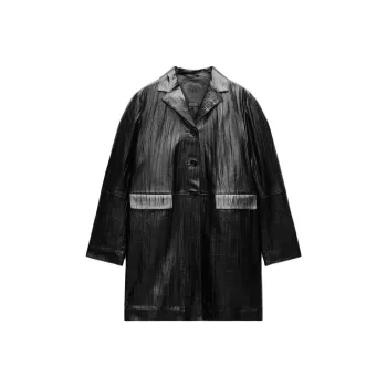 ZARA ZW Series Coat Women's Black