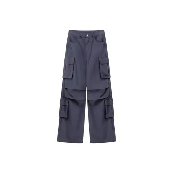 NO ONE ELSE Casual Pants Unisex Navy Blue