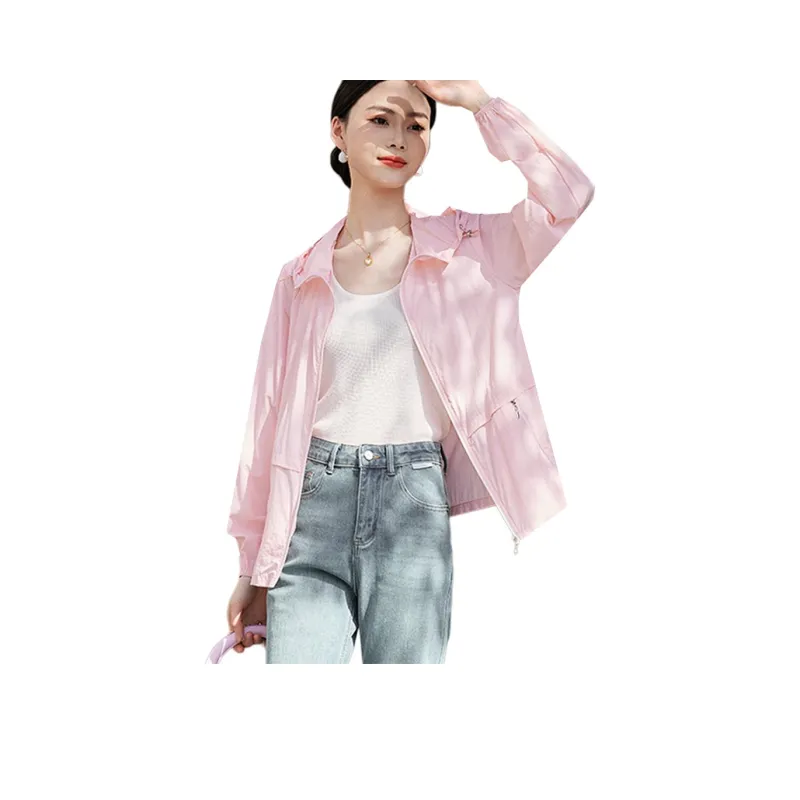 Hang Yi Court SS24 Sun Protection Clothing Women's Pink-0