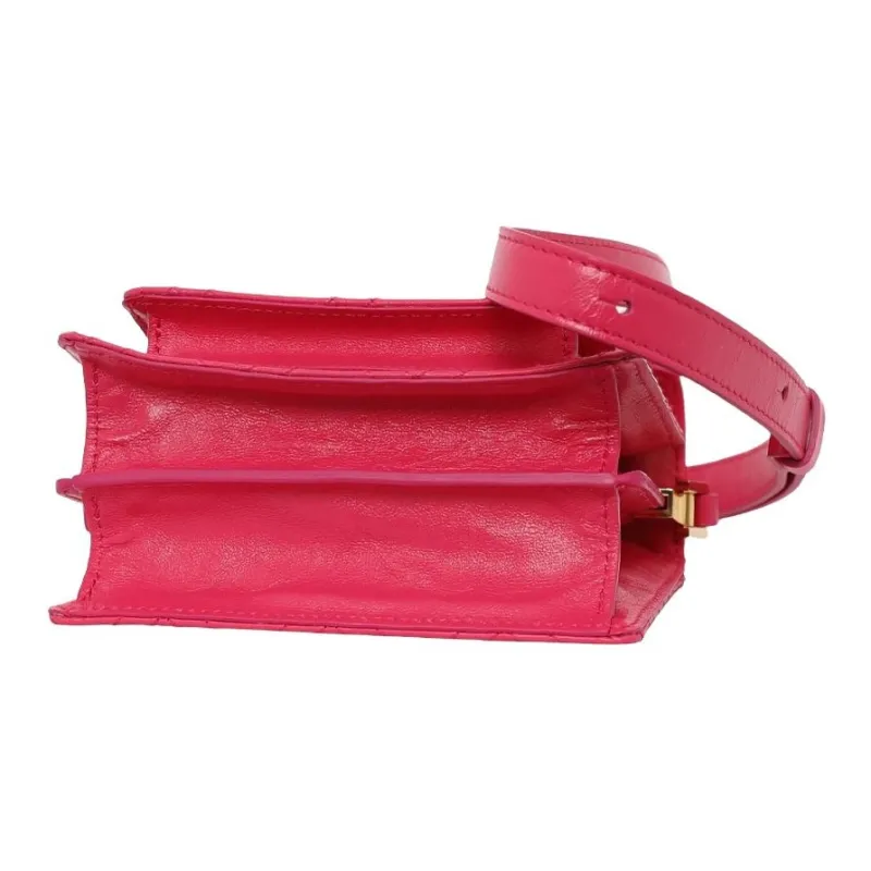 MARNI Leather Shoulder Bag Women's Pink-2