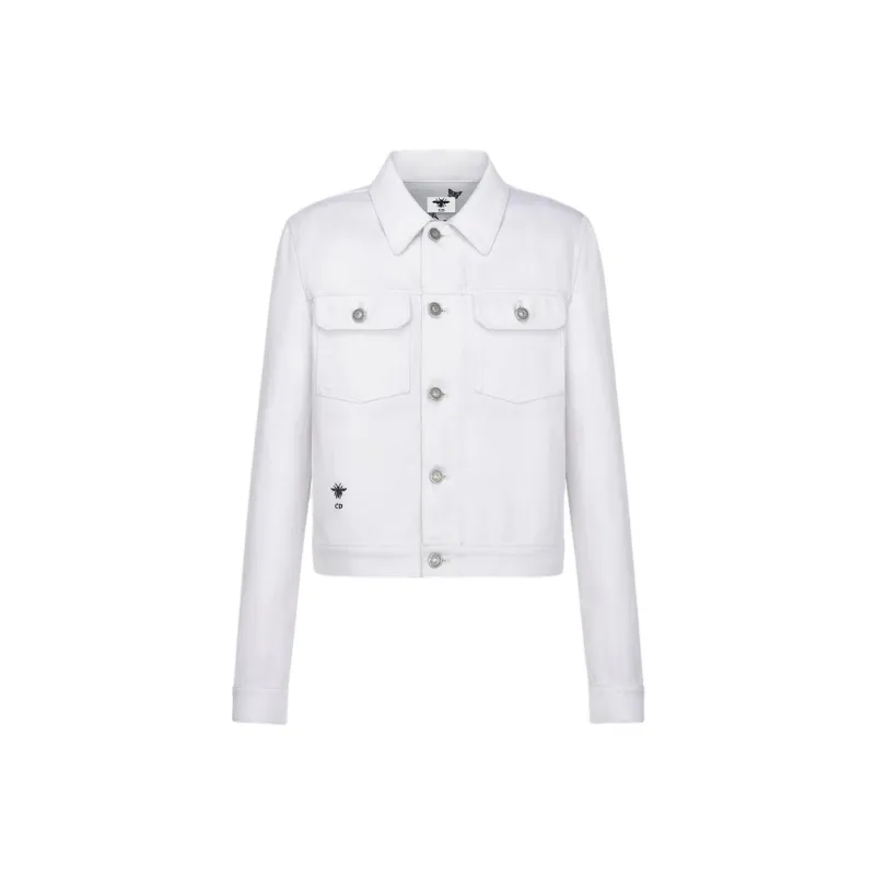 DIOR Denim Jacket Women's White-0