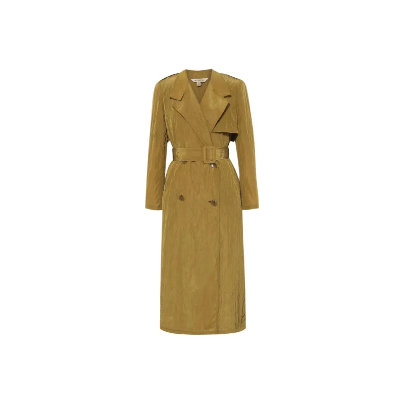 BBLLUUEE Trench Coat Women's Jasmine Yellow-0