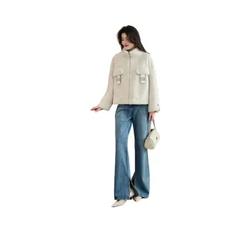 CARBAMMI Velvet feel Coat Women's White