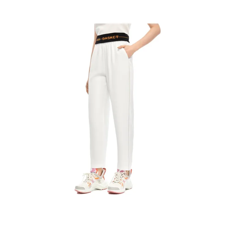 XII BASKET Casual Pants Women's Raw White-0