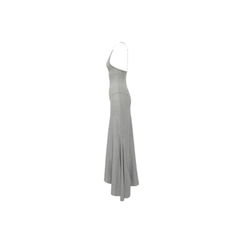 OFF WHITE Ribbed knit Midi Dress-2