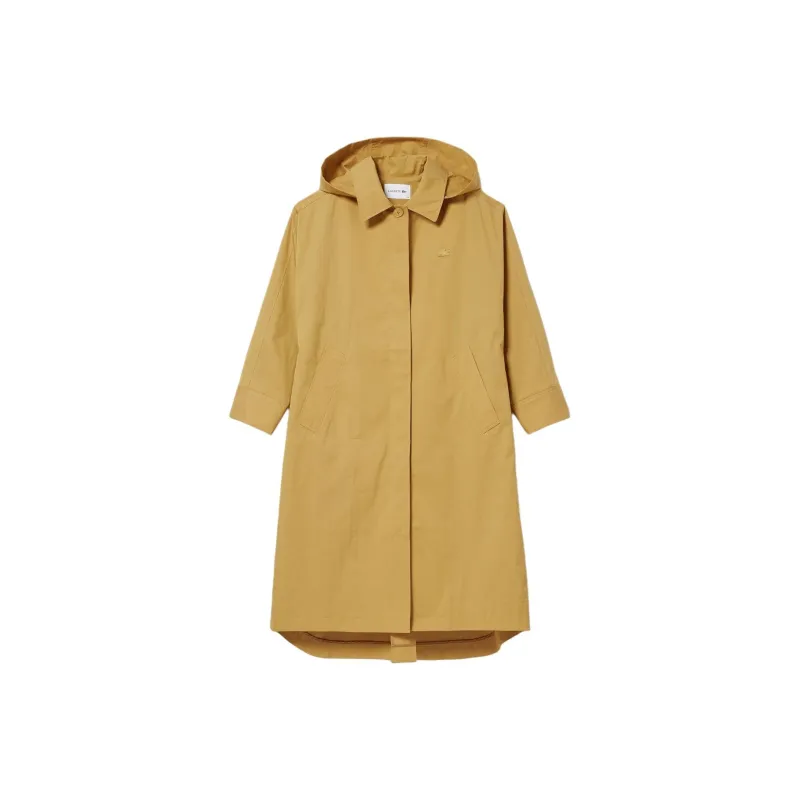 LACOSTE Trench Coat Women's Yellow-0