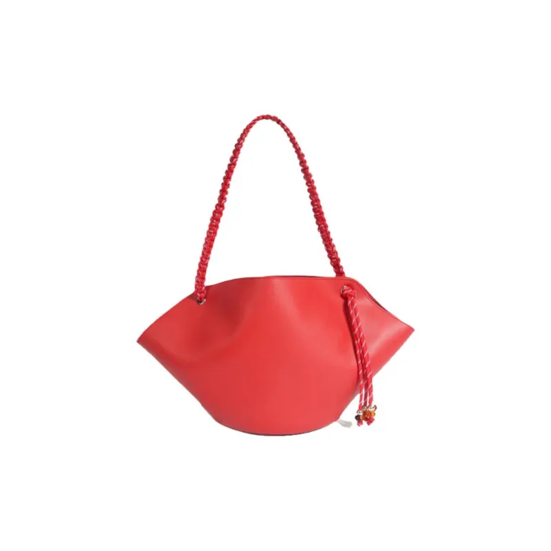 Bullrun Cow Leather Shoulder Bag Small Size Large Size Women's Brown, Coffee, Black, Red-8