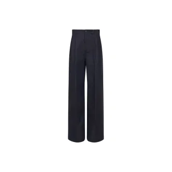 Maison Margiela High Waist Wide Leg Tailored Trousers