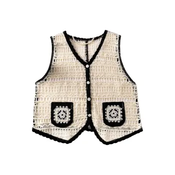 TOUCH Vest Women's Apricot Base With Black Frame