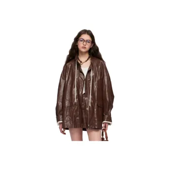PP Leather Jackets Women's