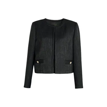 ROEYSHOUSE Cropped Coats Women's Black