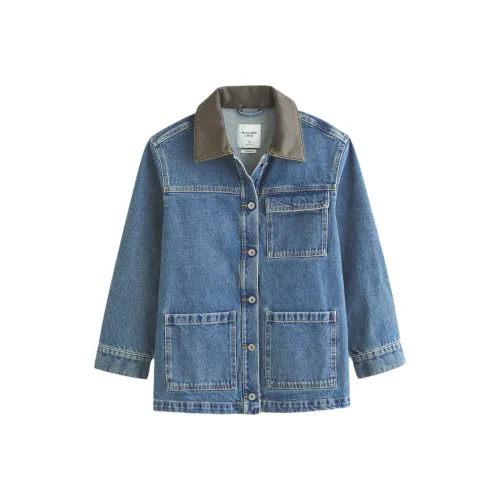 Abercrombie＆Fitch Denim Jacket Women's Blue