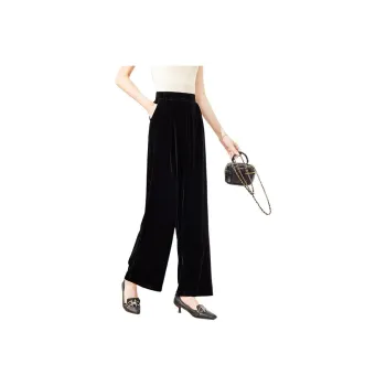 Yi Mengyuan Casual Pants Women's Starry Black