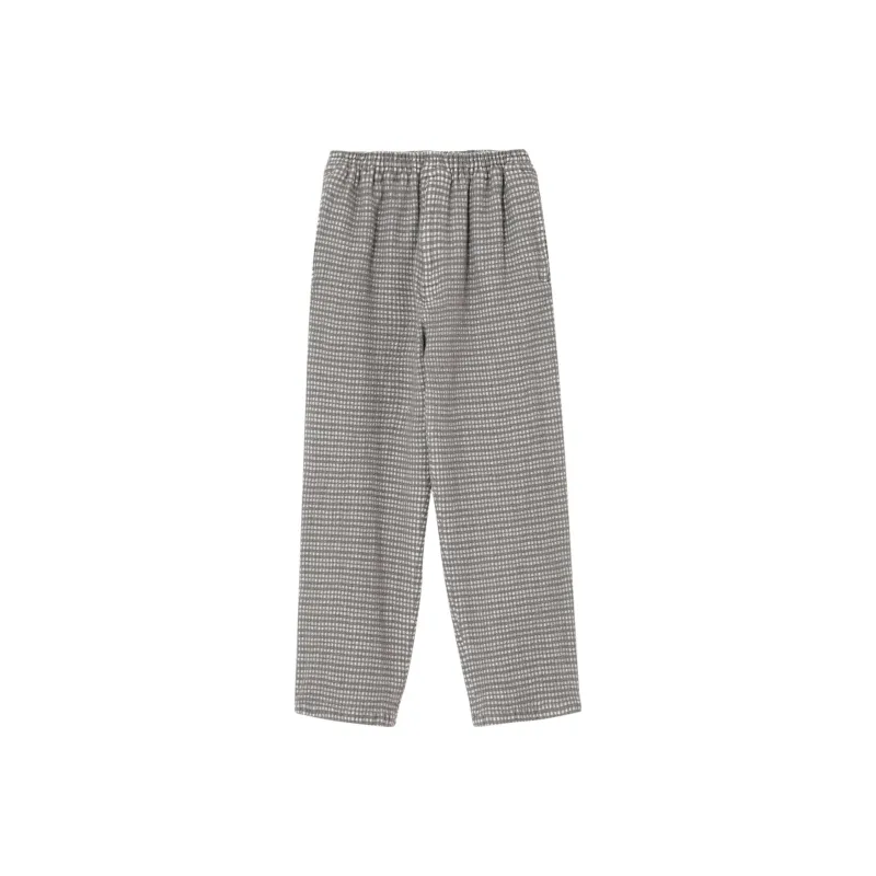 UNDERCOVER Throne Of Blood Checked Wool Trousers 'Grey'-0