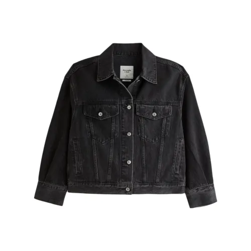 Abercrombie＆Fitch Denim Jacket Women's Black