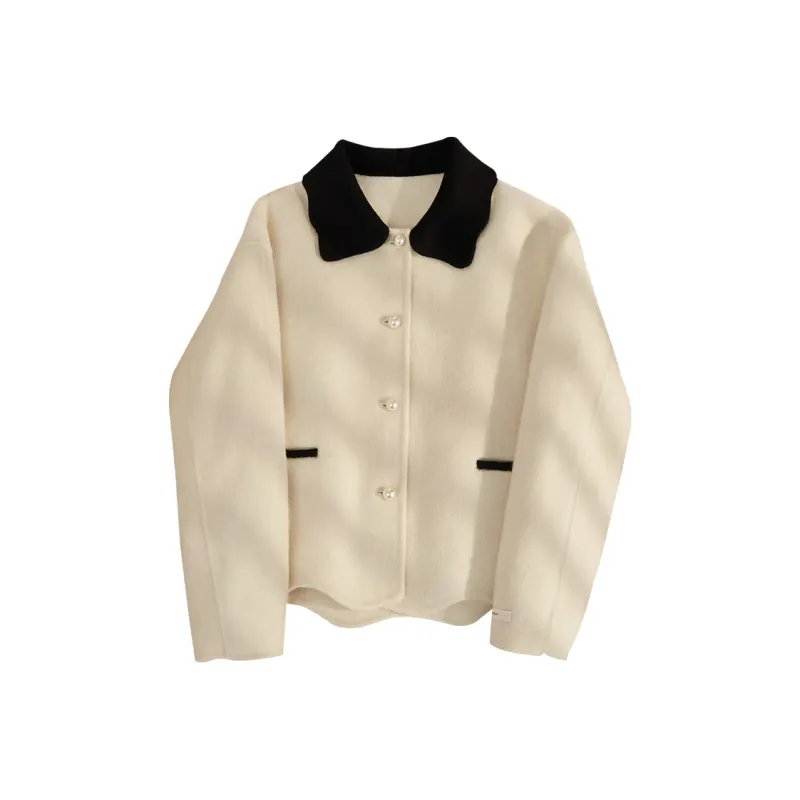 Cypress House Cropped Coat Women's Ecru-0