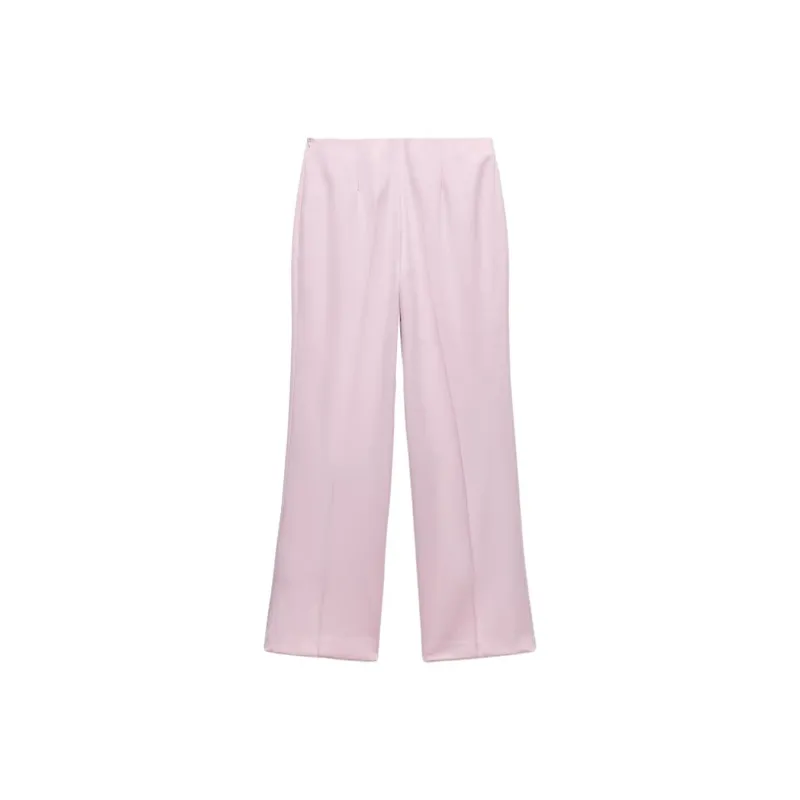 ZARA ZW Series Casual Pants Women's Pink-0