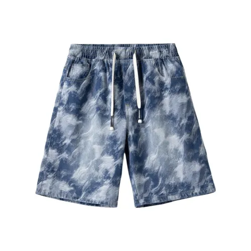 NRTY Casual Shorts Men's Denim Blue