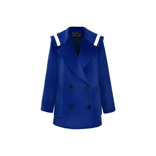 DIFFIE RIEGER Coats Women's Starry Blue