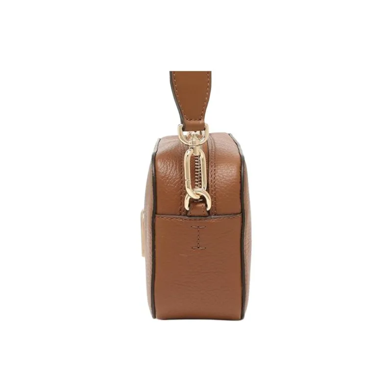 Furla Leather Shoulder Bag Mini Women's Cognac-2