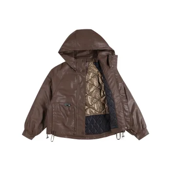 HEFENGJINYU Puffer Jacket Women's Skin Tone Coffee