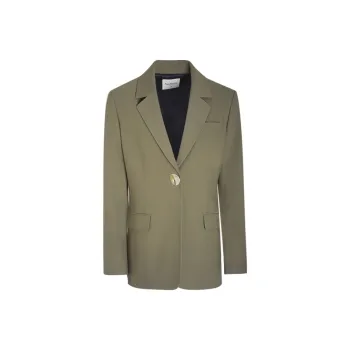 Little Pull Business Suit Women's Gray Pea Green
