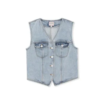 GUESS Vests Women's AULI Denim Blue
