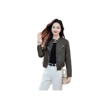 Fele.d Leather Jackets Women's