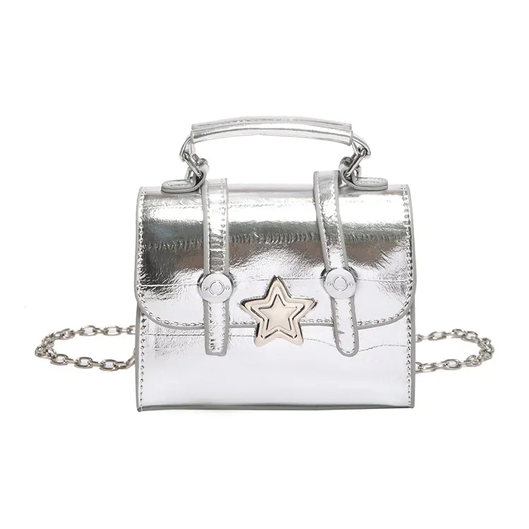 TOUTSEUL YOLO PU One Shoulder Handbag Women's Aurora Silver/Silver/Gunmetal/Pink/Gold-5